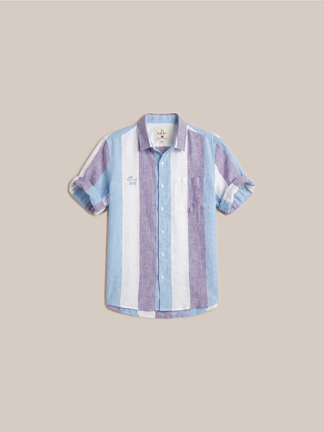 Camisa London Eye (100% lino) - Amarilla