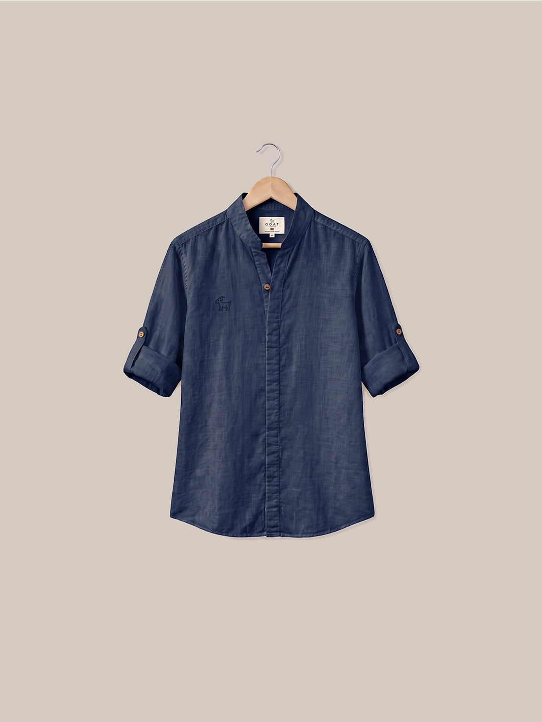 Camisa Bromley de lino - Azul