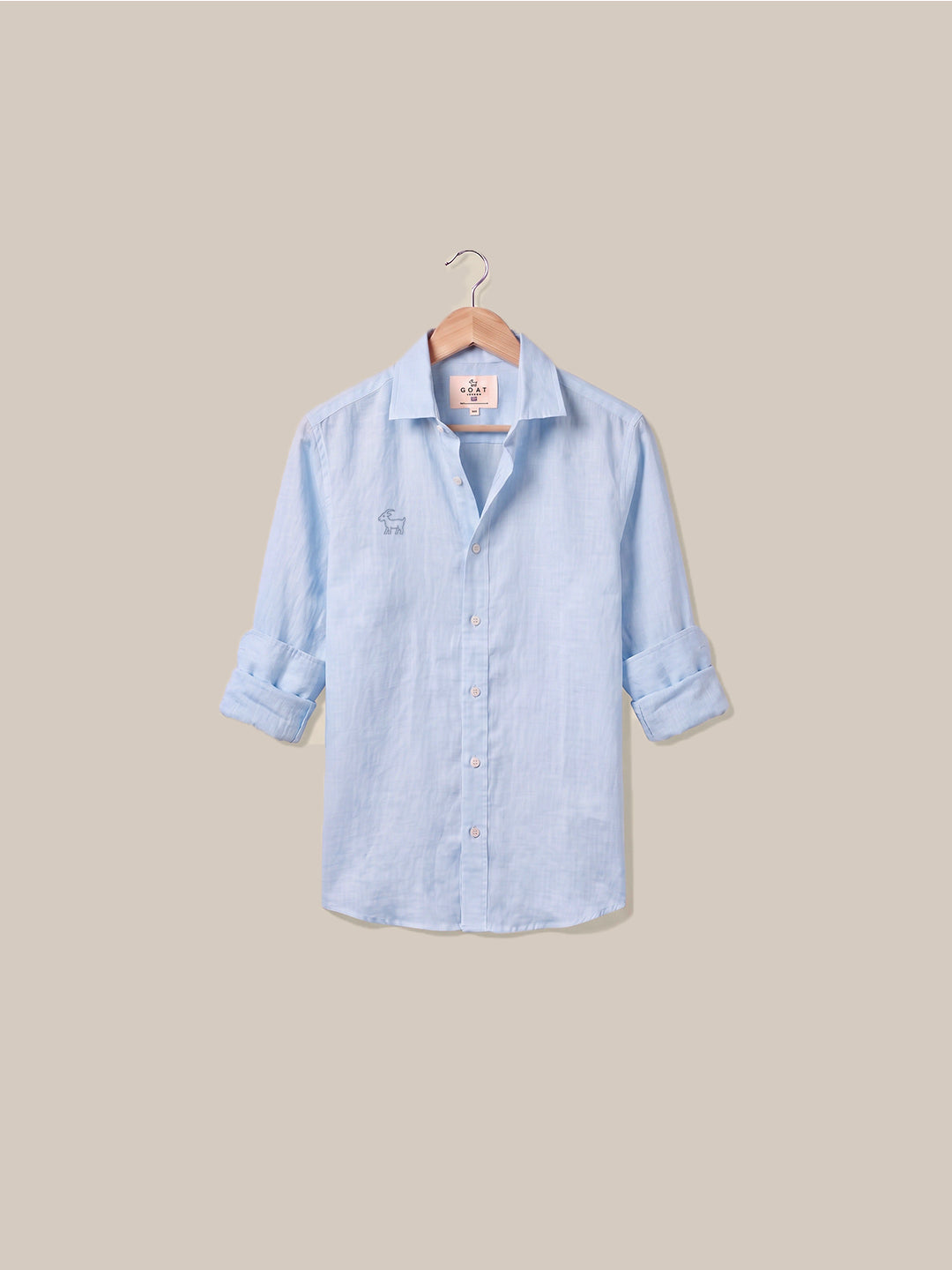 Camisa Holborn 100% lino - Beige