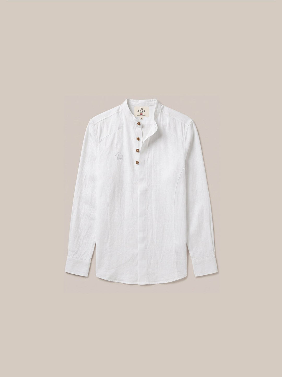 Camisa de lino Manga Larga - Azul