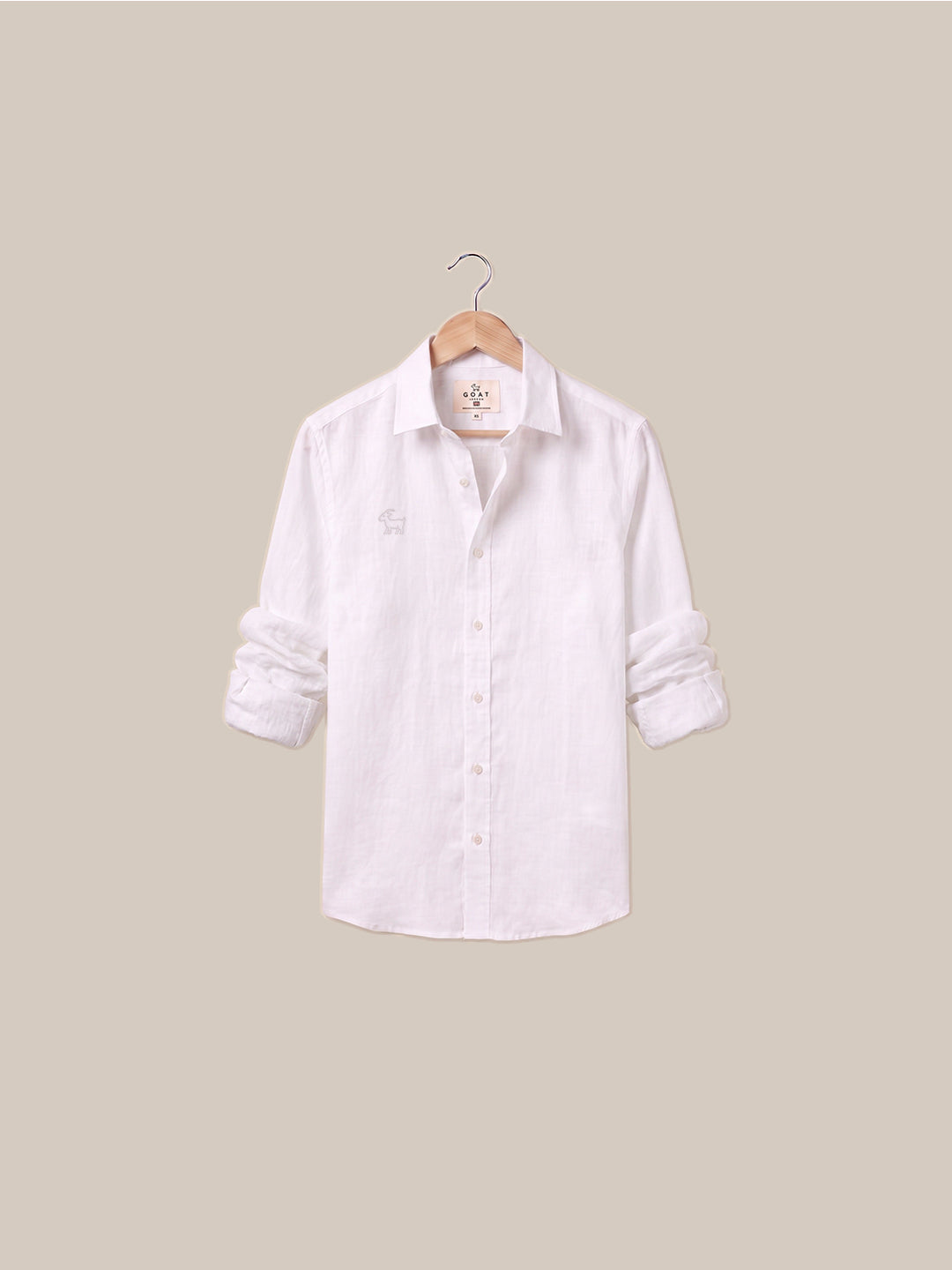 Camisa Holborn 100% lino - Beige