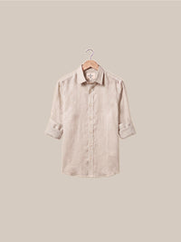 Thumbnail for Camisa Holborn 100% lino - Beige