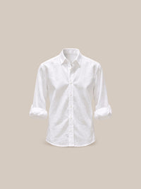 Thumbnail for Camisa Holborn 100% lino blanca - GOAT LONDON