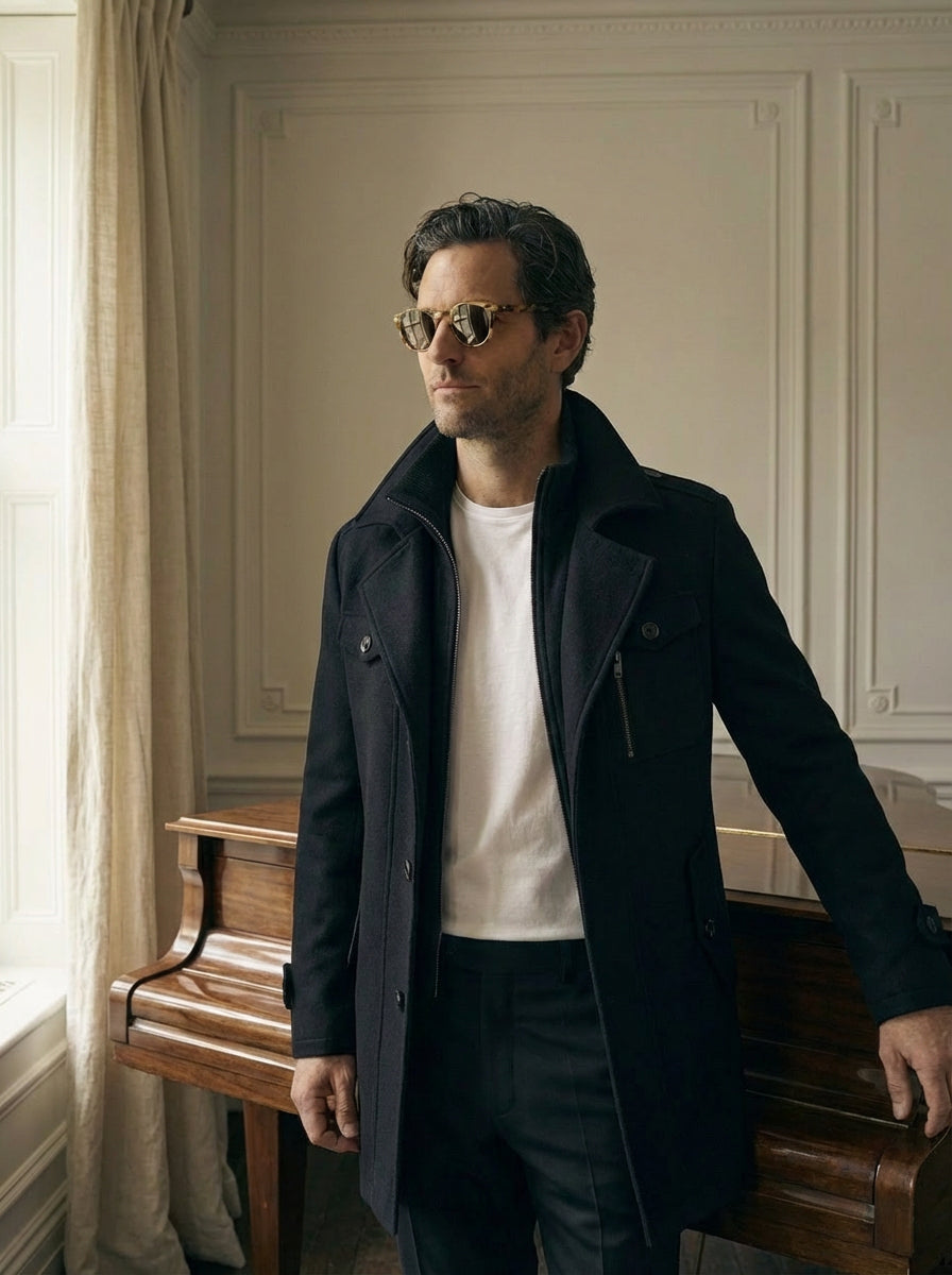 Blazer de invierno Azul