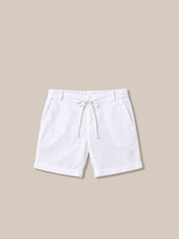 Thumbnail for Bermudas de lino blanca - GOAT LONDON