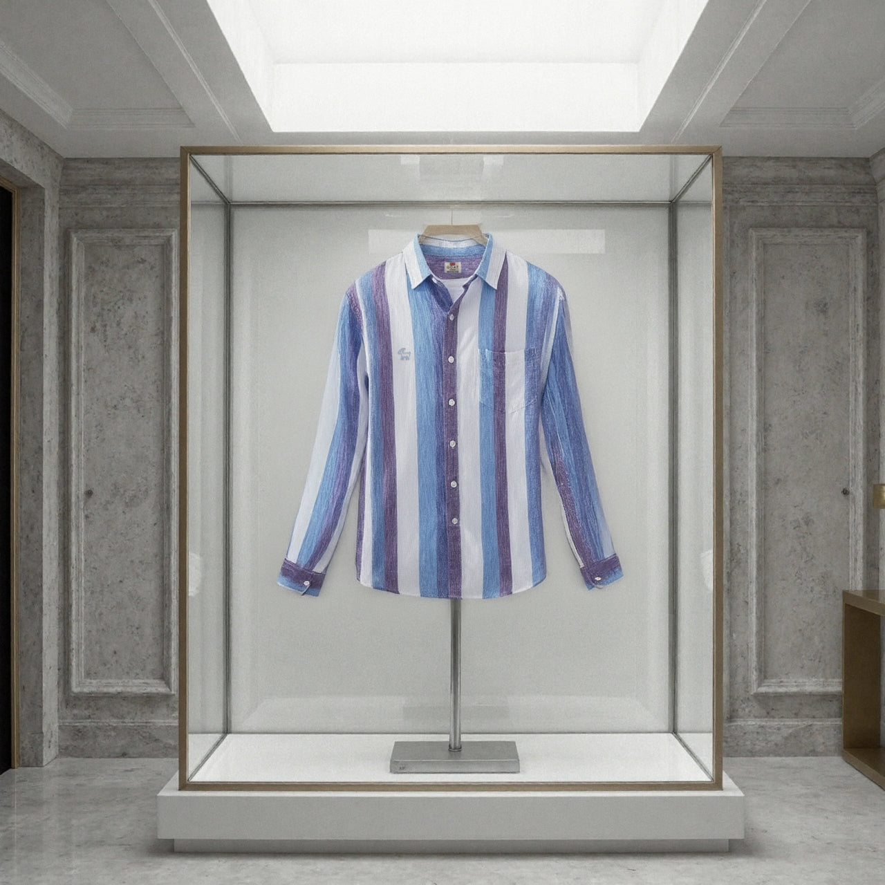 Camisa London Eye mang larga (100% lino)