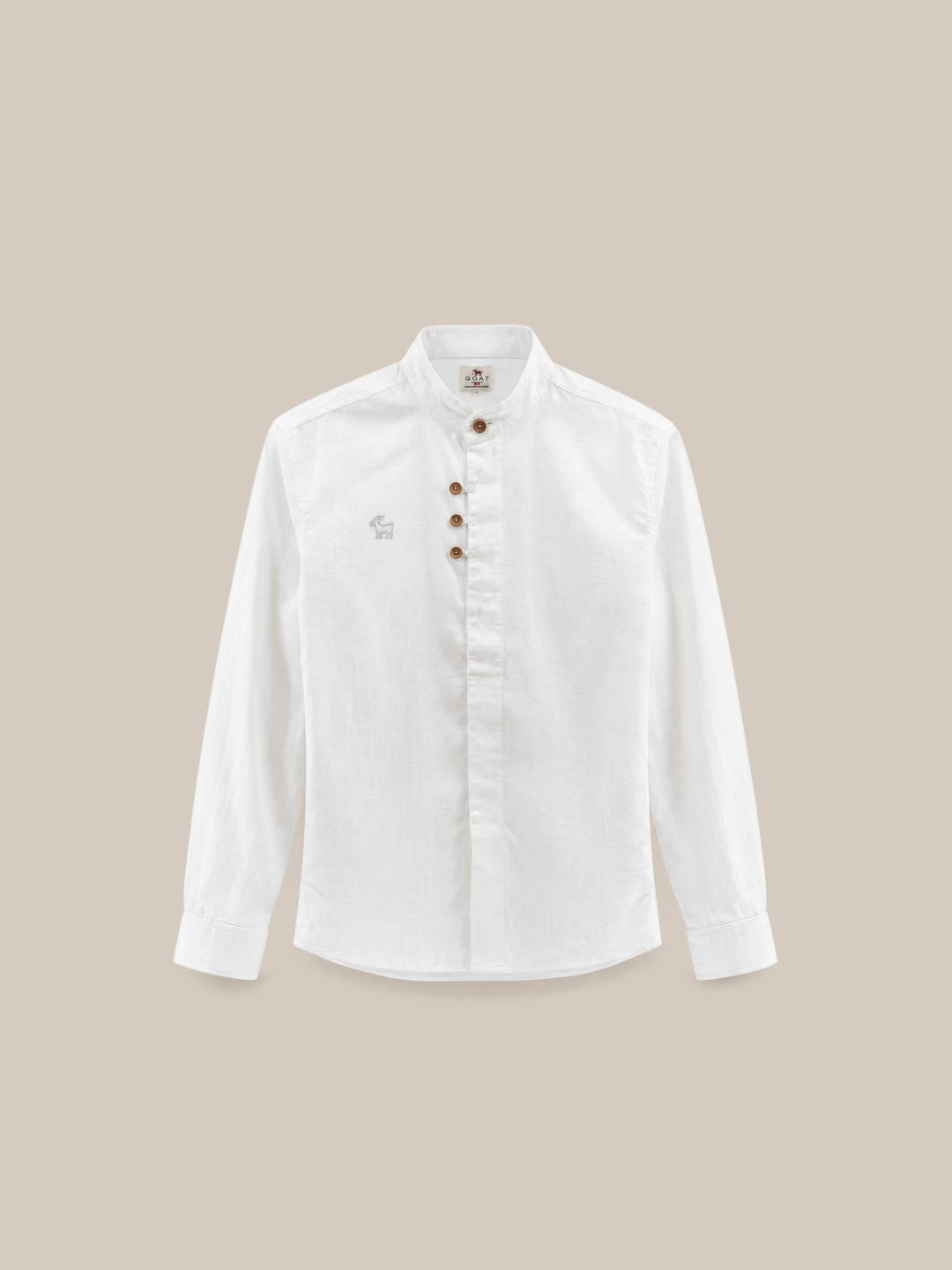 Camisa de lino Manga Larga blanca - GOAT LONDON
