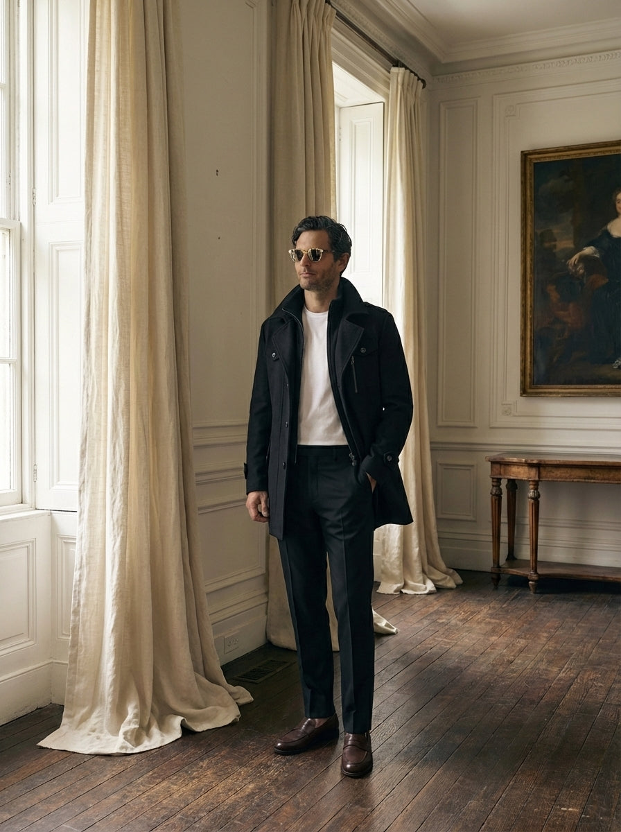Blazer de invierno Azul
