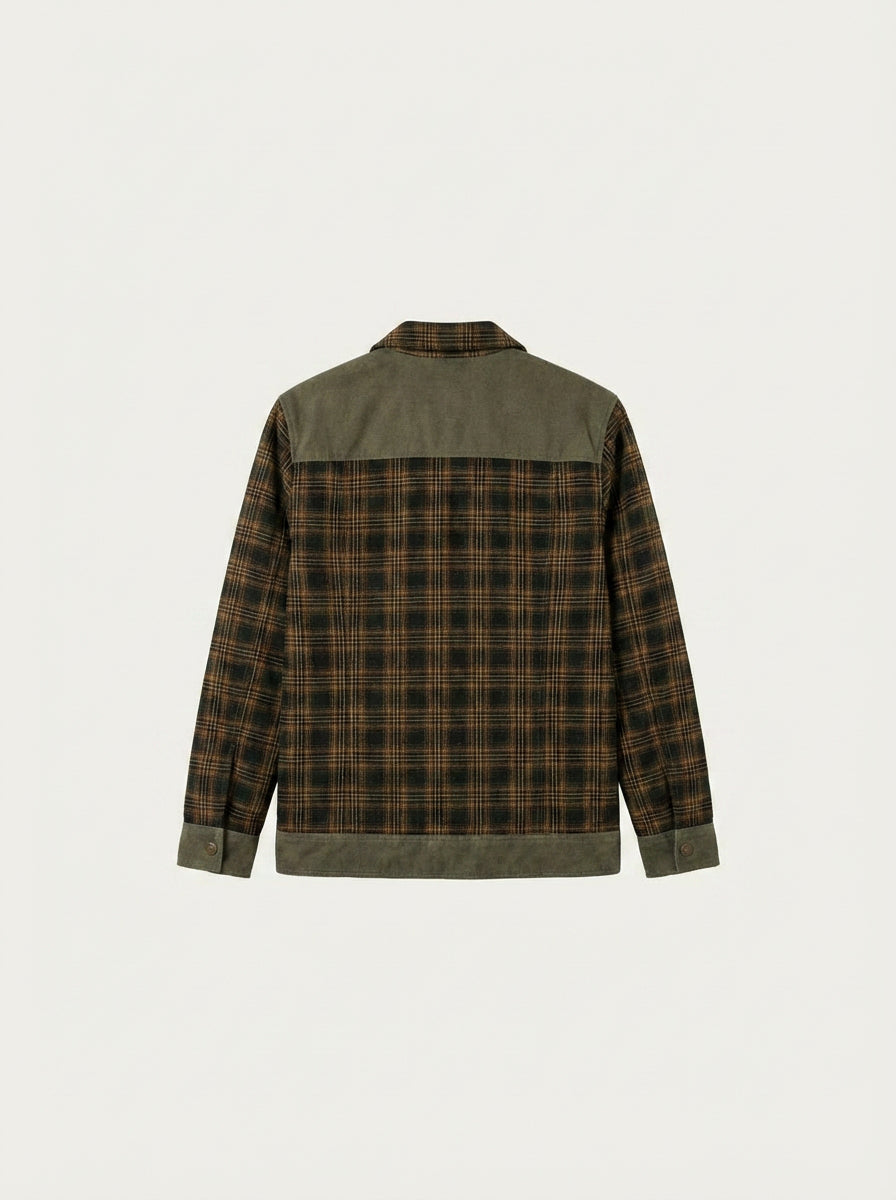 Chaqueta con corderito a cuadros