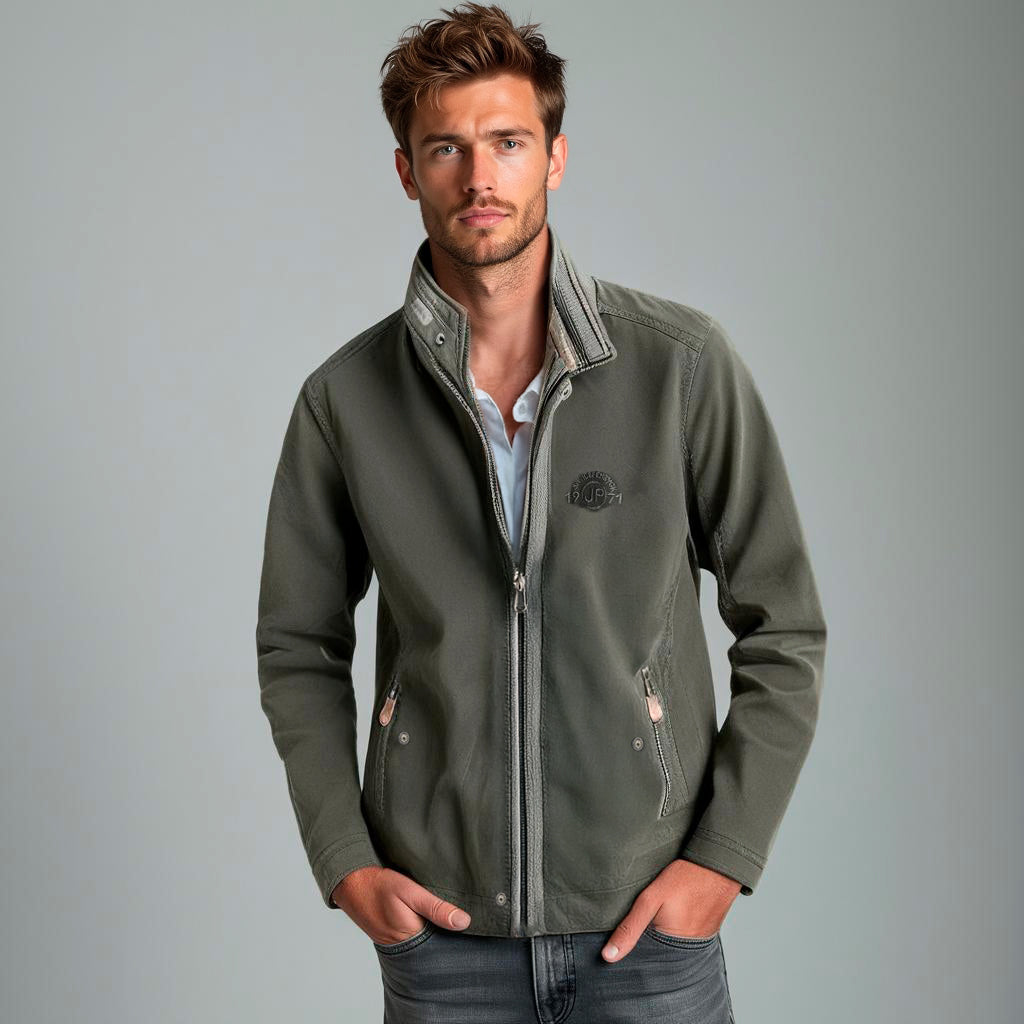 Campera de Algodón Verde Oscuro