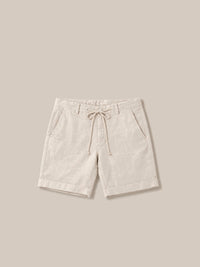 Thumbnail for Bermudas de lino beige - GOAT LONDON