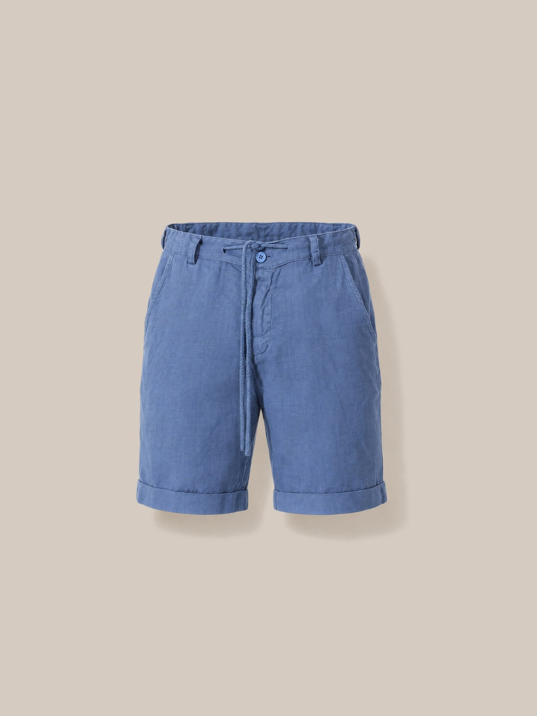 Bermudas de lino azul - GOAT LONDON