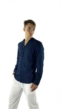 Thumbnail for Camisa de lino Manga Larga cuello en  V GOAT London
