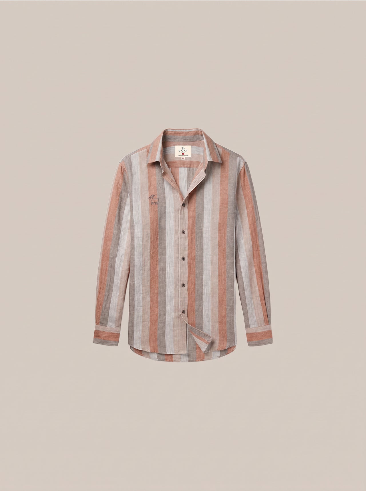 Camisa Leicester (100% Lino) - Marrón