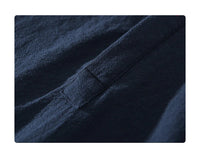 Thumbnail for Camisa de lino Manga corta Azul Marino