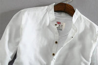 Thumbnail for Camisa de lino Manga Larga cuello mao GOAT London