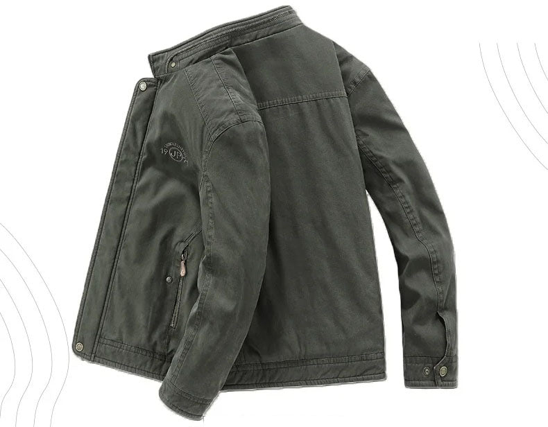 Campera de Algodón Verde Oscuro