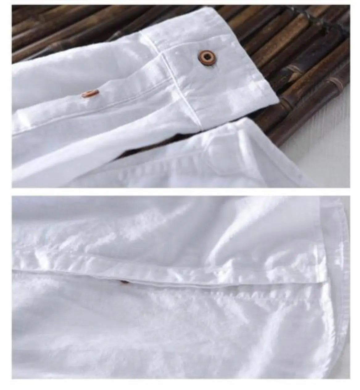 Camisa de lino Manga Larga cuello en  V GOAT London