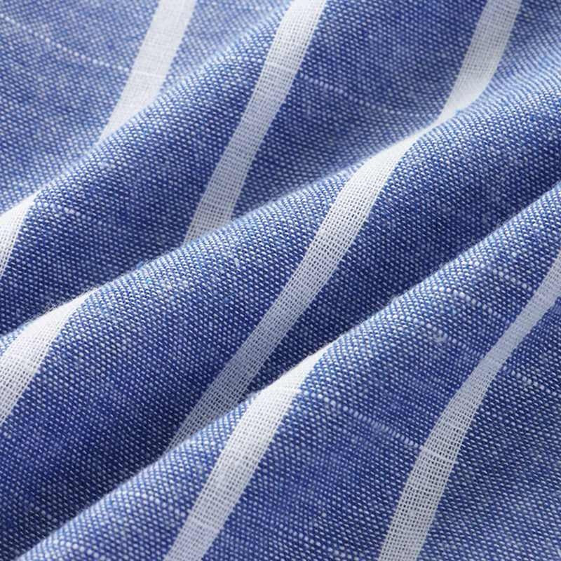 Camisa de lino a Rayas