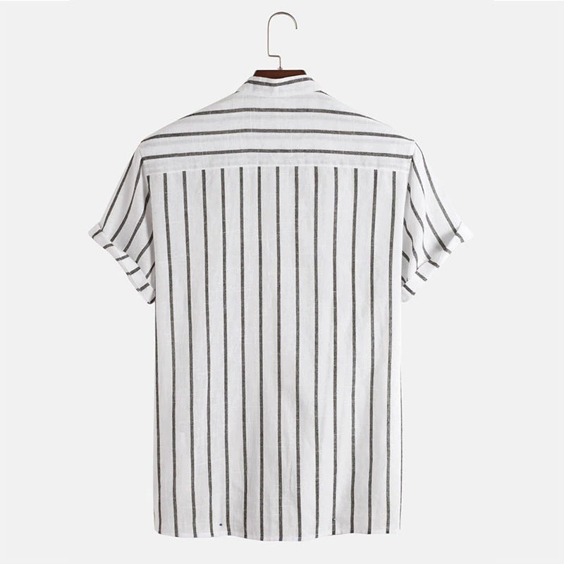 Camisa de lino a Rayas
