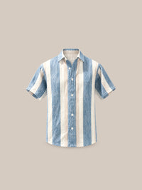 Thumbnail for Camisa Marylebone 100% Lino celeste - GOAT LONDON