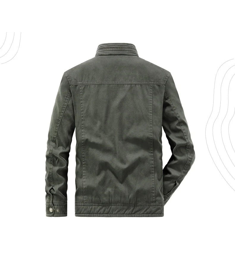 Campera de Algodón Verde Oscuro