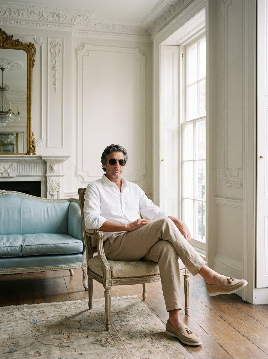 Camisa Belgravia Twill - sentado
