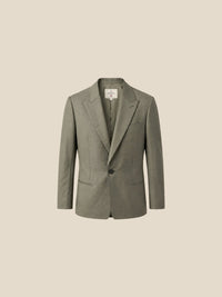 Thumbnail for Blazer Burlington Peak Lapel - verde oliva detalle