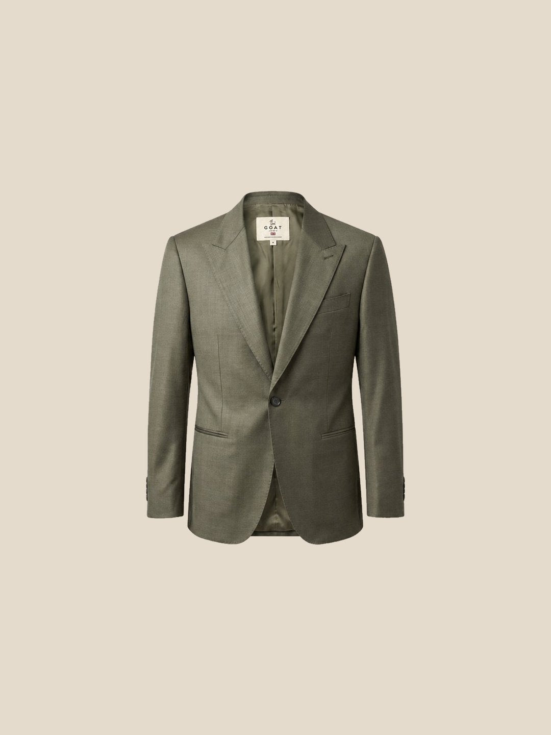 Blazer Burlington Peak Lapel - verde oliva frente