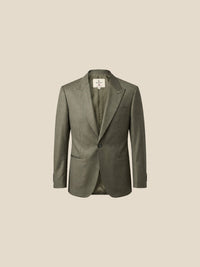 Thumbnail for Blazer Burlington Peak Lapel - verde oliva frente