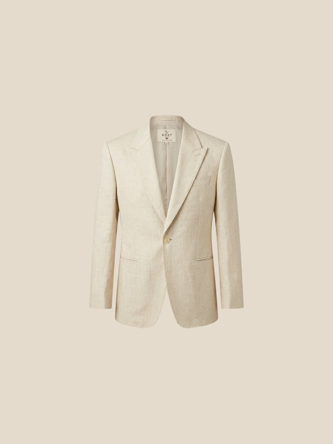 Blazer Burlington Peak Lapel - crema frente