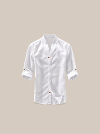 Thumbnail for Camisa Bromley de lino blanca - GOAT LONDON
