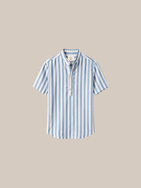 Thumbnail for Camisa de lino manga corta a rayas - 1 fondo beige.jpg