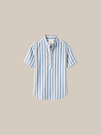 Thumbnail for Camisa de lino manga corta a rayas - 1 fondo beige.jpg