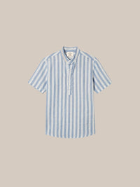 Thumbnail for Camisa de lino manga corta a rayas - 3 fondo beige.jpg