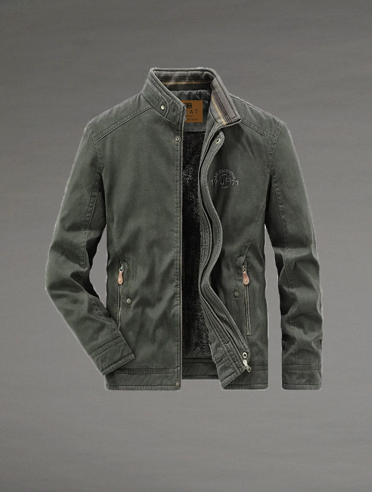 Campera de Algodón Verde Oscuro