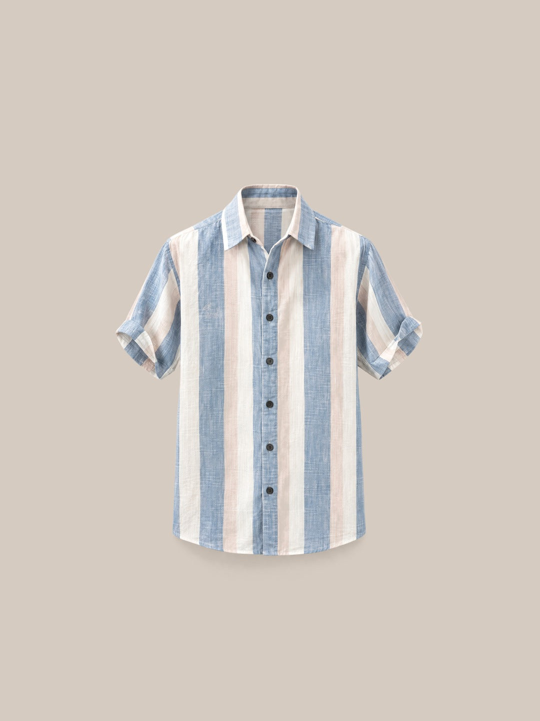 Camisa Marylebone 100% Lino celeste - GOAT LONDON