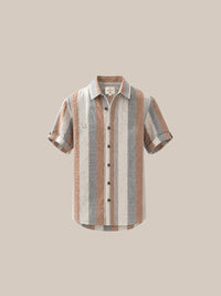 Thumbnail for Camisa Marylebone 100% Lino marrón - GOAT LONDON