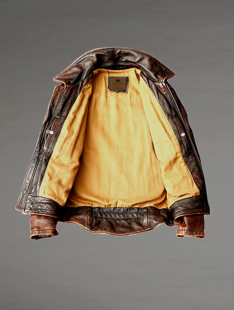 Chaqueta de Cuero Vacuno  Camden