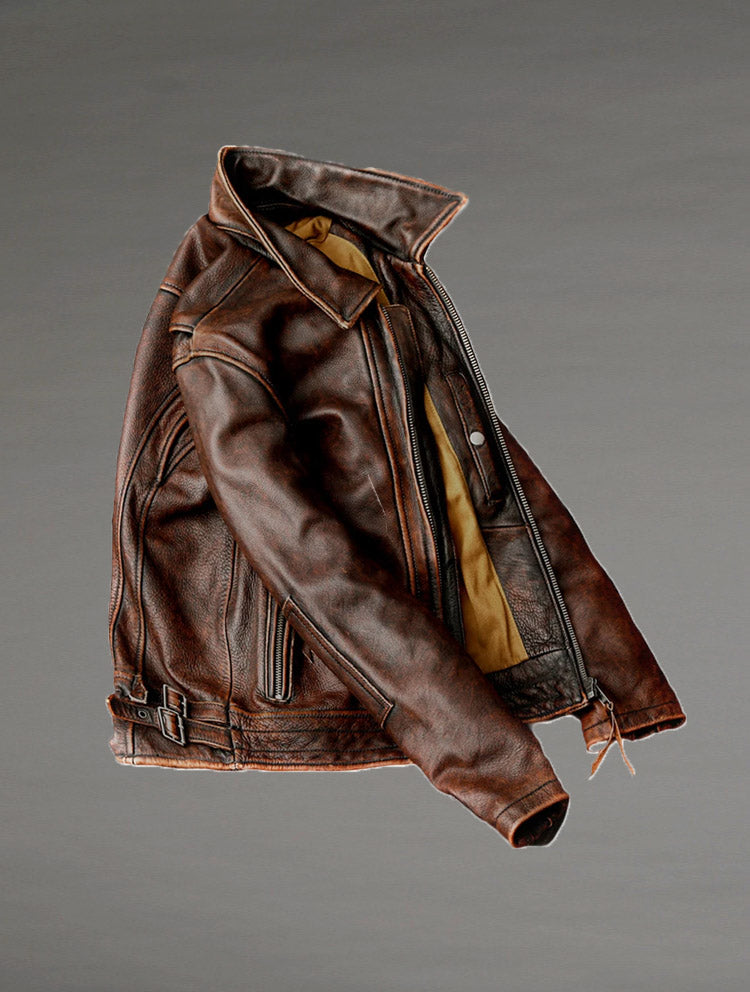 Chaqueta de Cuero Vacuno  Camden