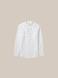 Thumbnail for Camisa de lino Manga Larga - 11 blanca