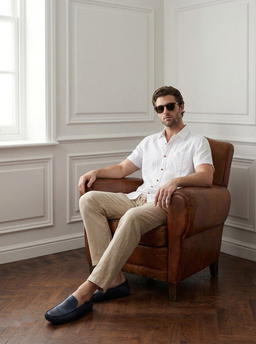 Richmond blanca - Modelo J sentado.jpg