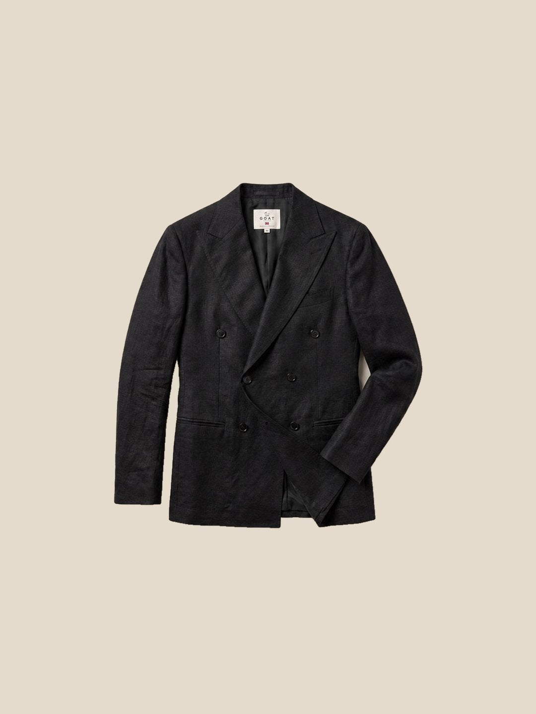 Blazer St James's Linen Double-Breasted - negro flat 55