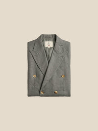 Thumbnail for Blazer St James's Linen Double-Breasted - gris doblado