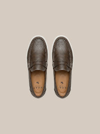 Thumbnail for Mocasín Holland Park Platform Penny — 18 dark brown arriba - IA.jpg