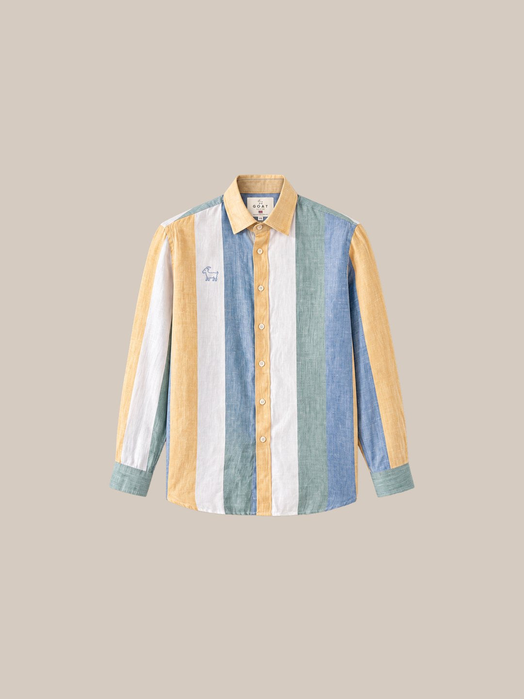 Camisa London Eye mang larga (100% lino) — 2 AMARILLO - IA Gemini.jpg
