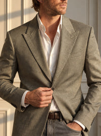 Thumbnail for Blazer Burlington Peak Lapel — Burlington verde oliva - detalle atardecer GPT.jpg