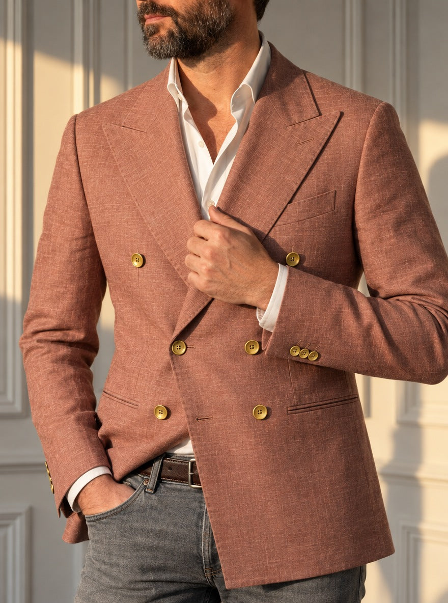 Blazer Bond Street Double-Breasted — Bond Street rosa - detalle atardecer GPT.jpg