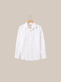 Thumbnail for Camisa Chelsea Linen Camp Collar — Modelo 56 blanca percha - IA.jpg