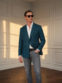 Thumbnail for Blazer Hyde Park Double-Breasted — Hyde Park petroleo - plano medio atardecer.jpg